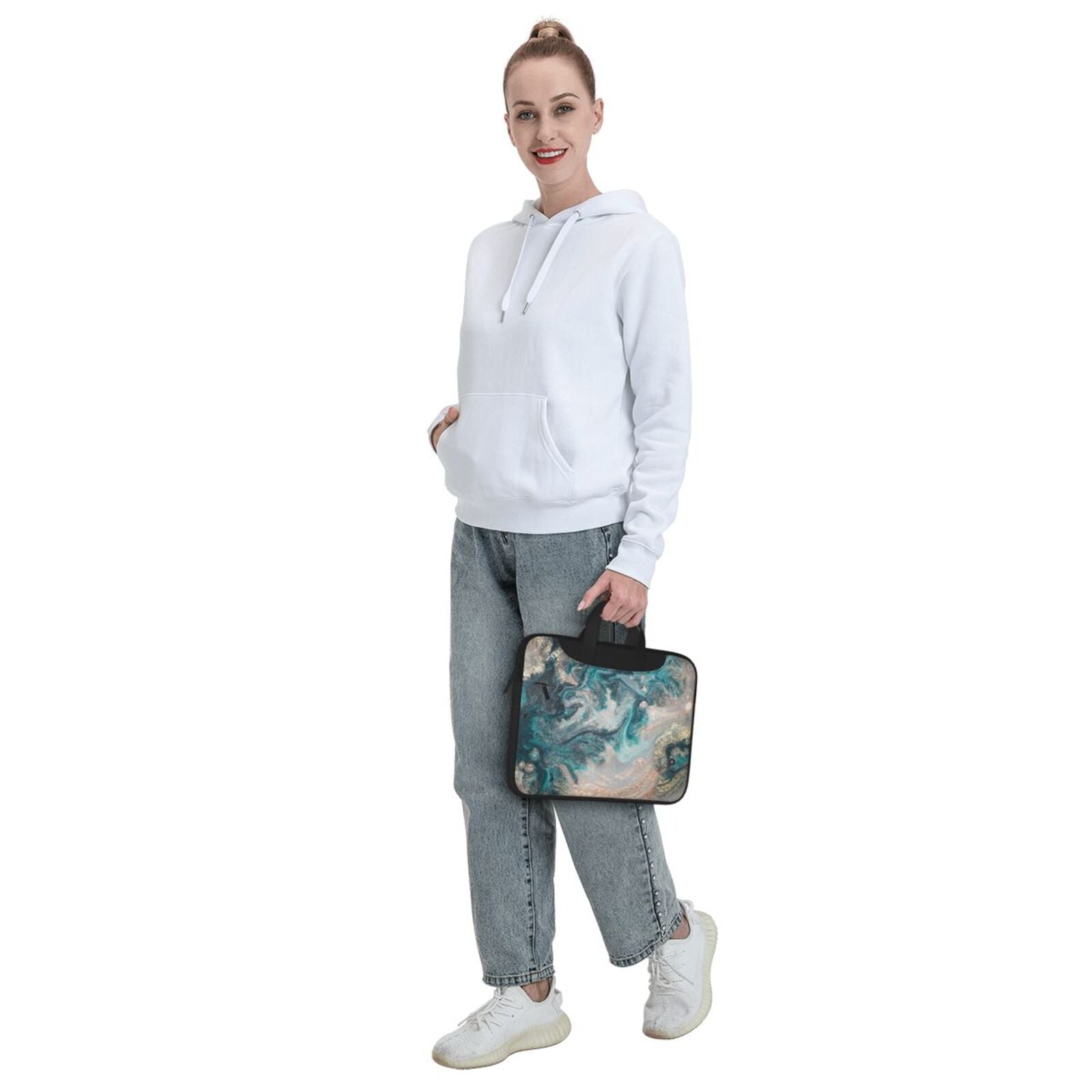 Laptop Bag Crossbody Shoulder- Emerald Pool