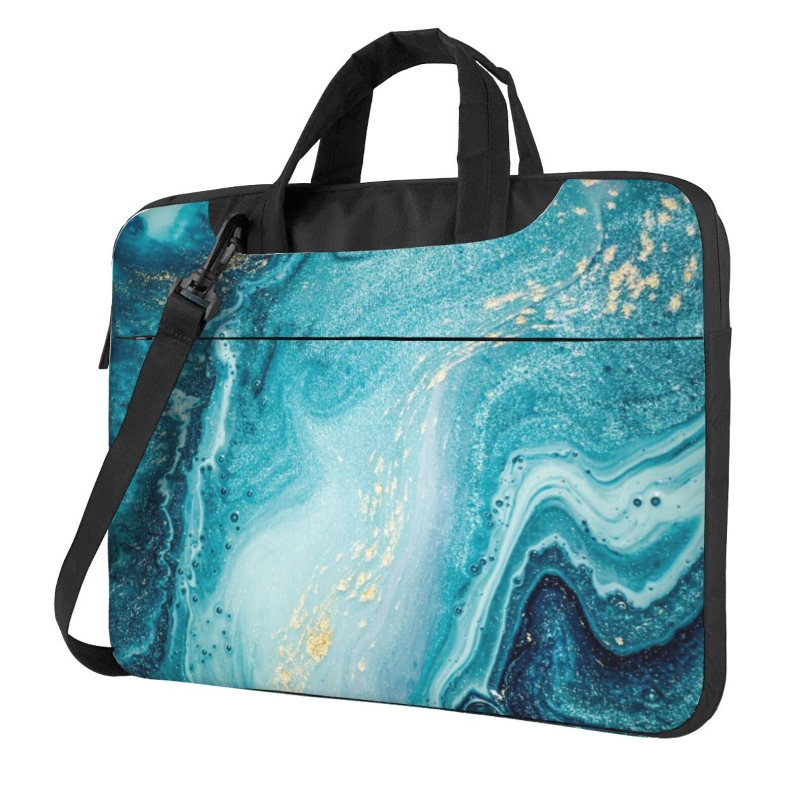 Laptop Bag Crossbody Shoulder- Blue Memory