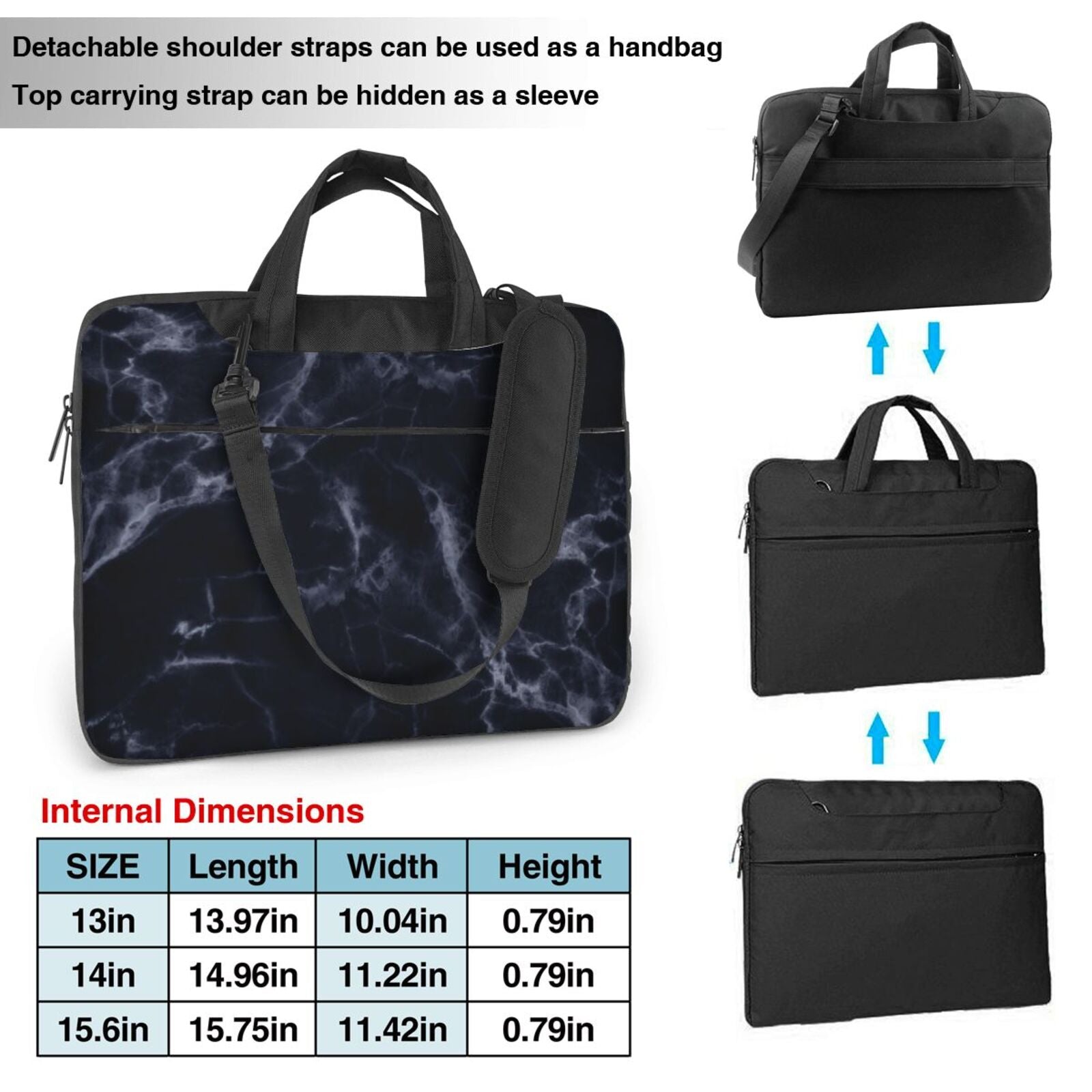 Laptop Bag Crossbody Shoulder- Calm
