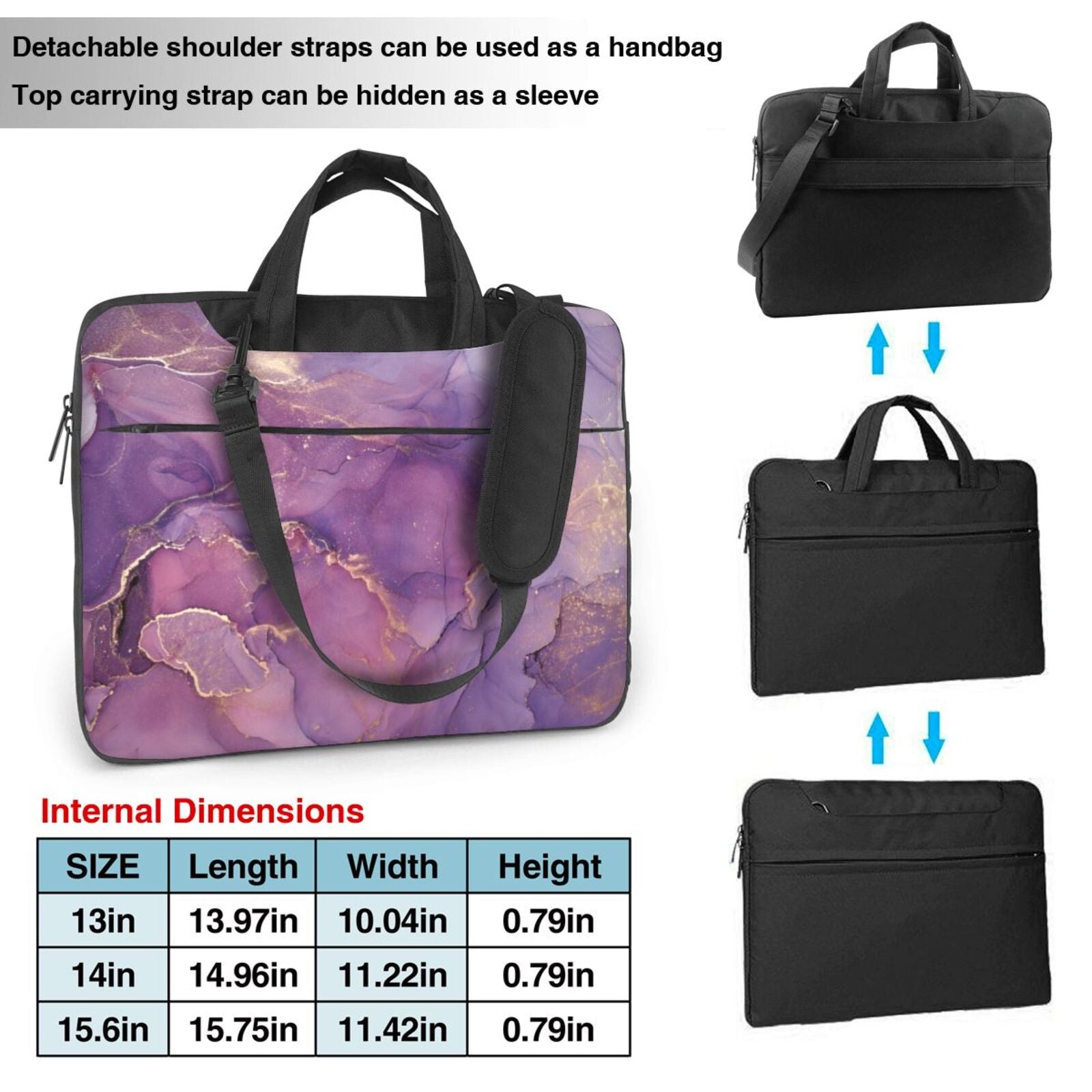 Laptop Bag Crossbody Shoulder- Mist