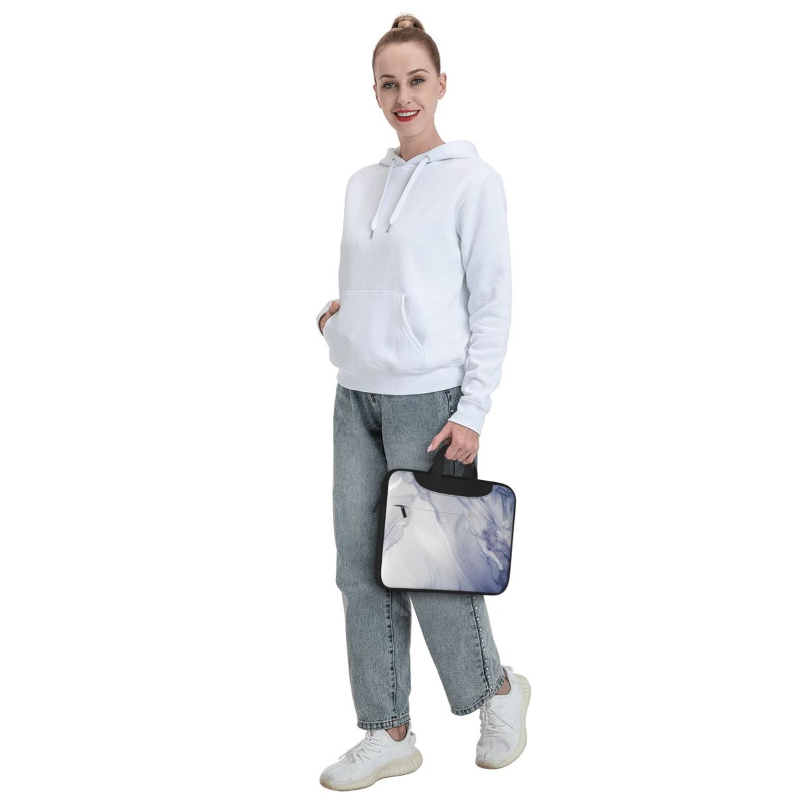 Laptop Bag Crossbody Shoulder- Smoke