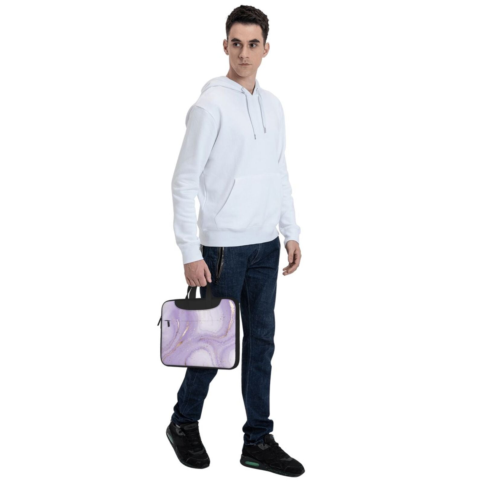 Laptop Bag Crossbody Shoulder- Purple Jade