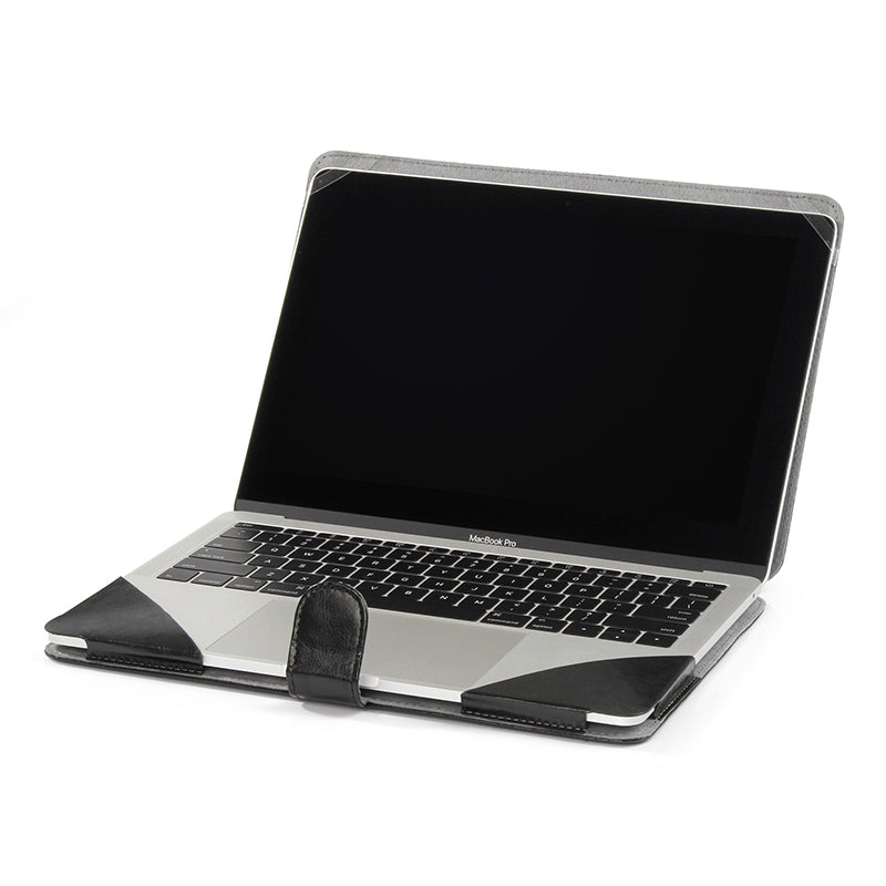 Black PU Leather MacBook Case