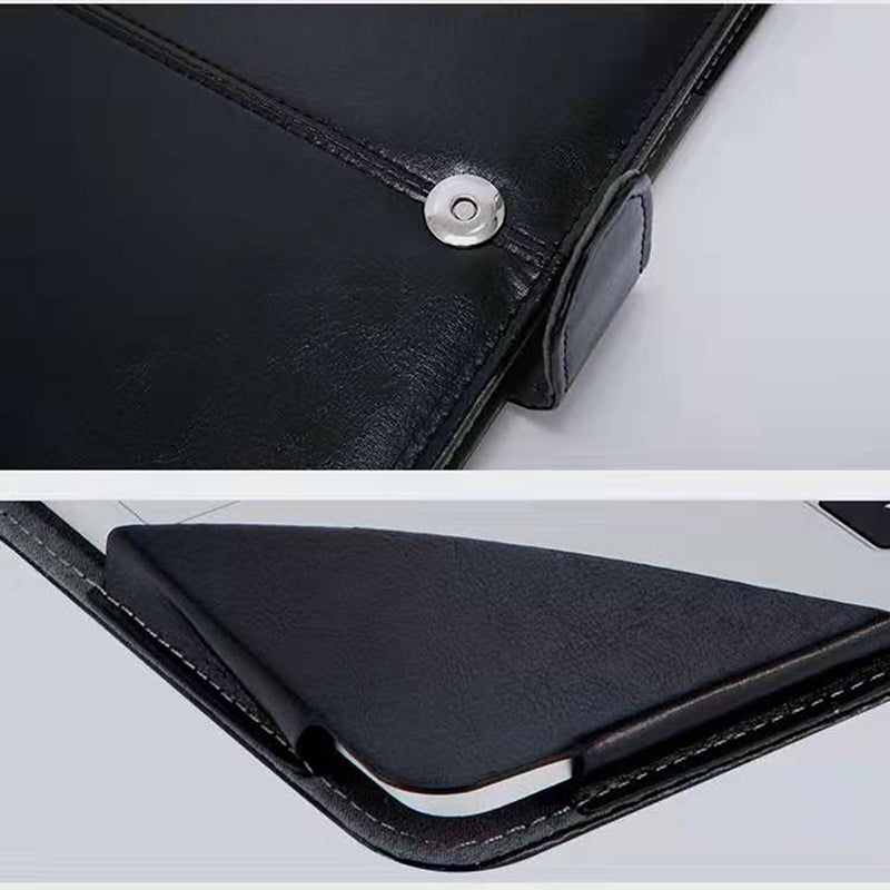Black PU Leather MacBook Case